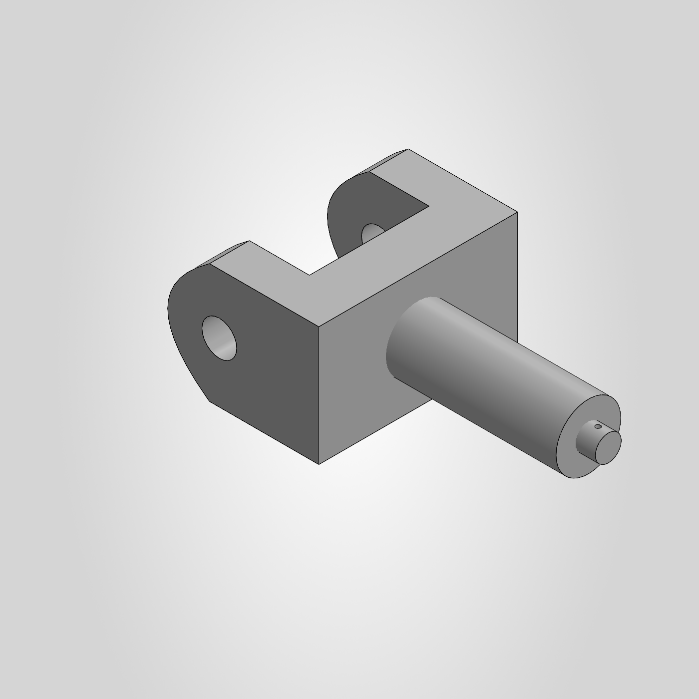 Clevis shackle bolt render
